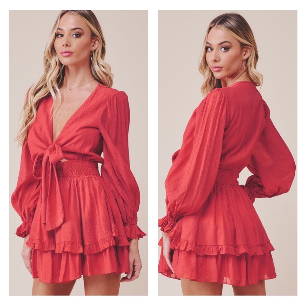 Saints + Secrets Ruffle Dress